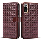 Чехол-книжка для Xiaomi Redmi Note 10 Pro, 10s, кожа, винтажный