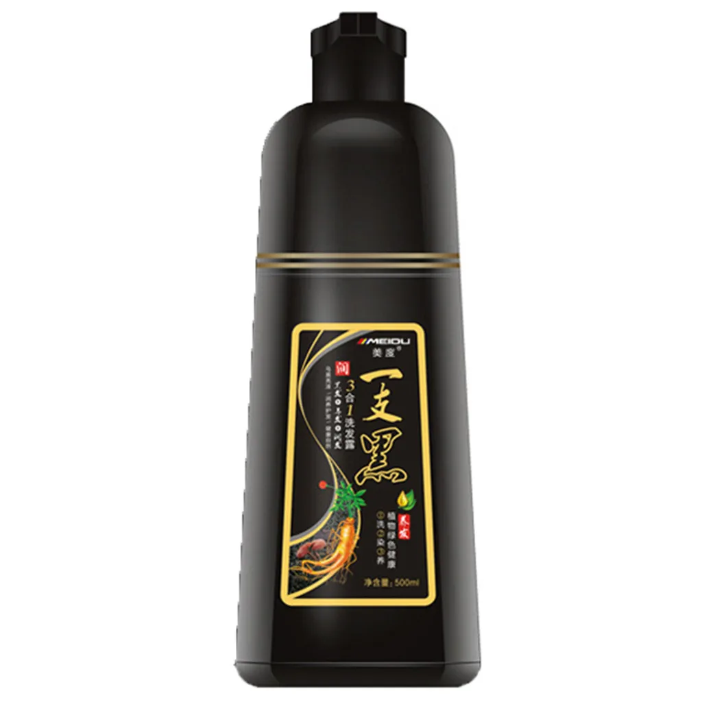 Белый волос в черный шампунь для быстрой фиксации черных всего за 5 минут чтобы