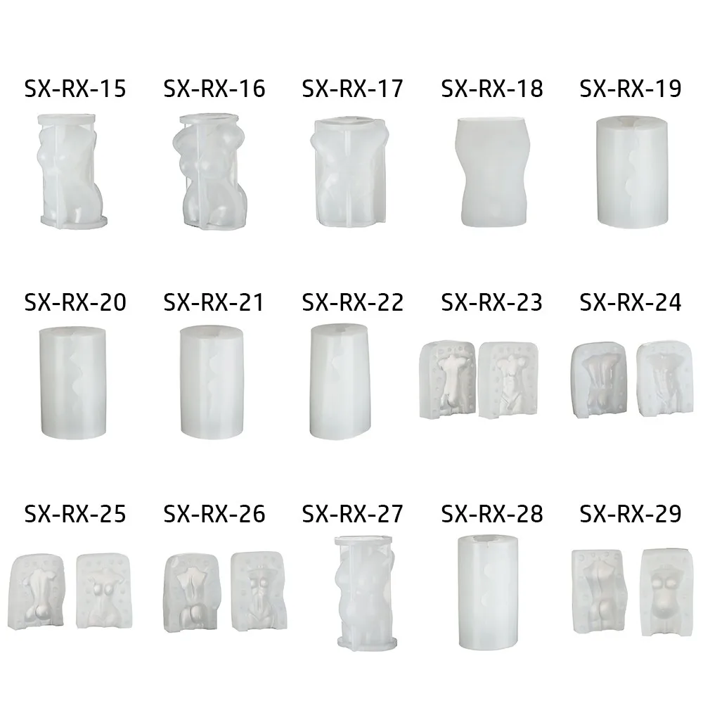 3D форма для свечей силиконовая практичная боди арта инструмент изготовления