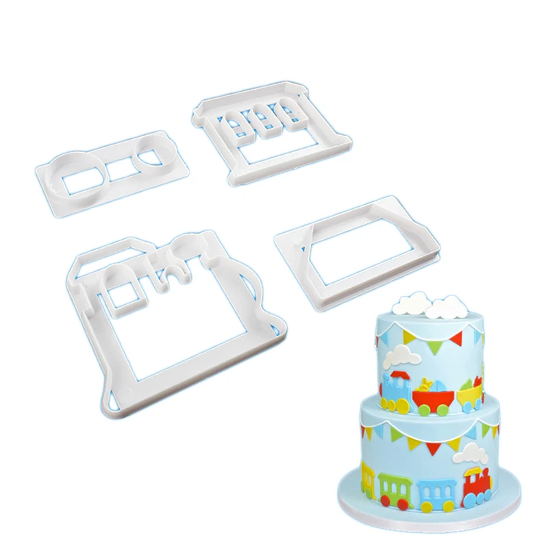 4 шт./компл. небольшой шлейф резак для тортов Sugarcraft форма кексов печенья помадки