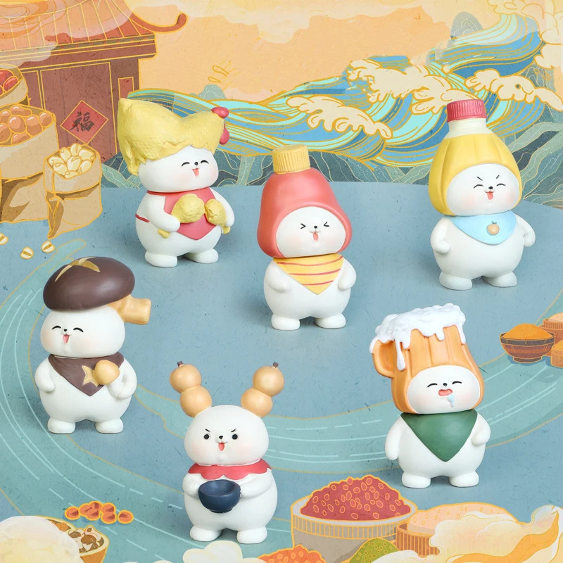 

Cute Greedy Cat Blind Box Hand-made Resin Model Doll Crafts Desk Ornaments Toys for Boys Girls Surprise Gift Animal Figurine