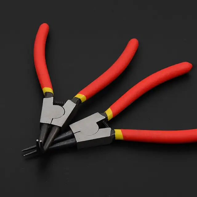 Portable 7" Internal External Pliers Retaining Clips Multifunctional Snap Ring Circlip Pliers For Hand Tool 4
