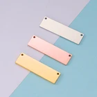 Fnixtar из нержавеющей стали пустой бар кулон ожерелье бар обе стороны зеркало польский подвески 10*35 мм 20 шт.лот