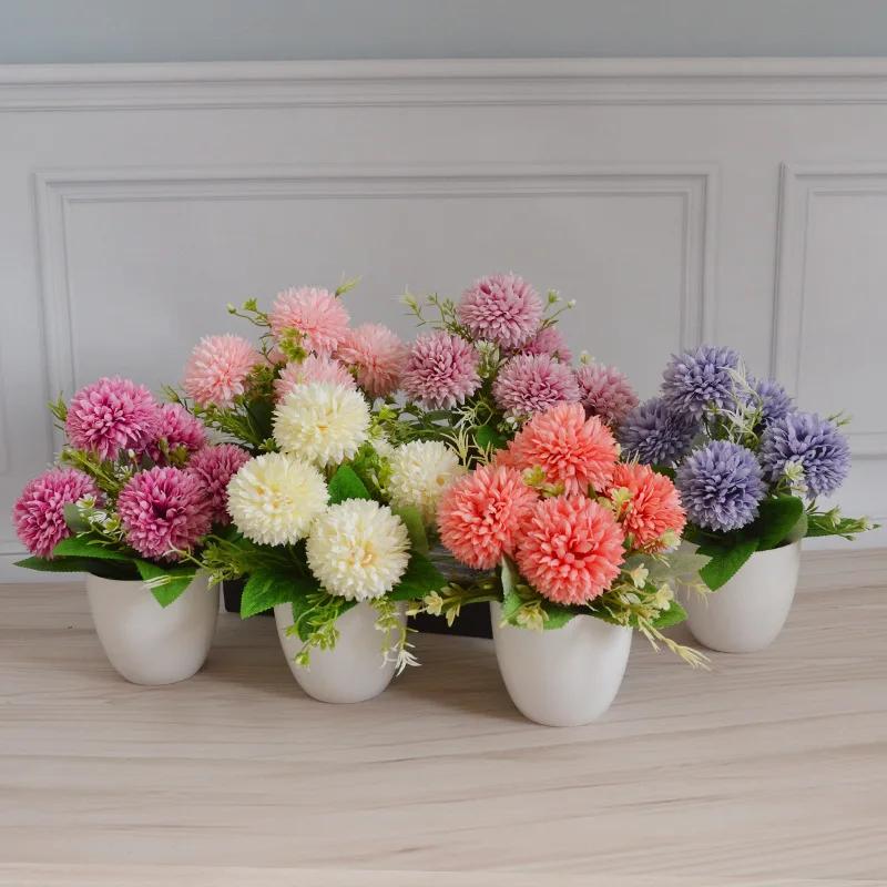 Моделирование луковый шар бонсай для дома Украшение стола Гостиная Ресторан Бар