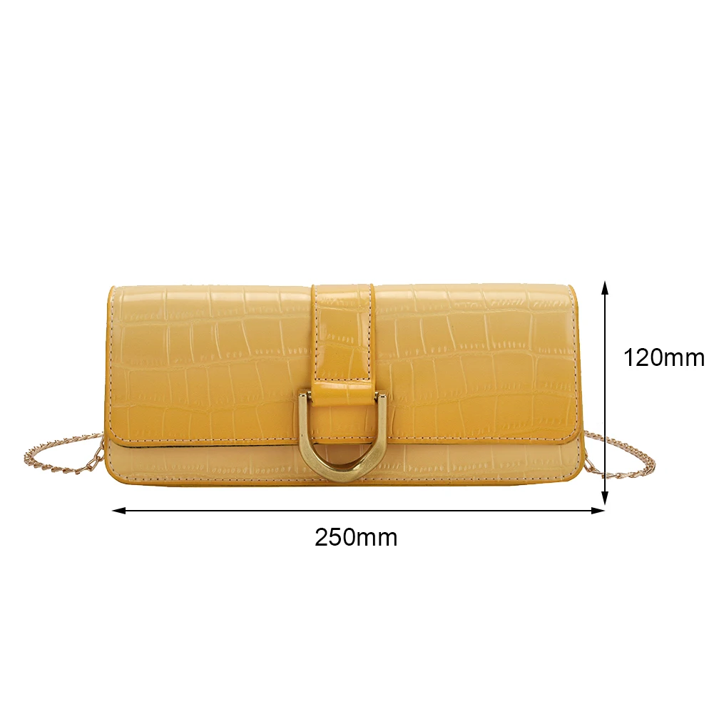 

Fashion Portable Mini Square Bag PU Leather Pure Color Solid Color Crossbody Chain Handbag for Women Shoulder Messenger Bags Hot
