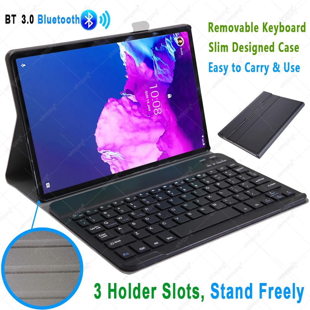 keyboard case for lenovo tab p11 2021 pro 11 11 5 tab j606f tab xj706f case with keyboard detachable wireless pu leather cover free global shipping