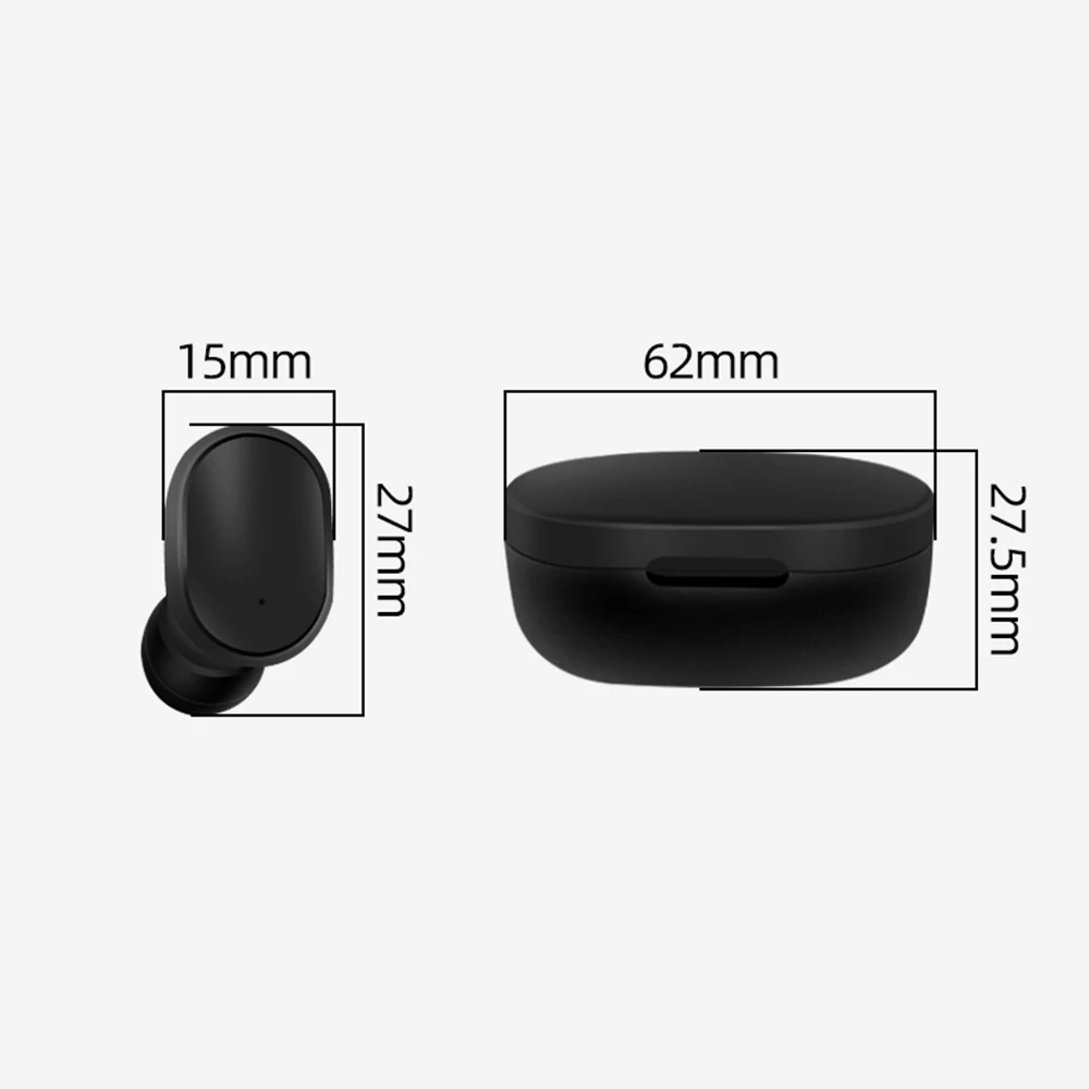 A6S Bluetooth гарнитуры для Redmi Airdots беспроводные наушники 5,0 TWS наушники с шумоподавлением Микрофон для Xiaomi iPhone huawei samsung
