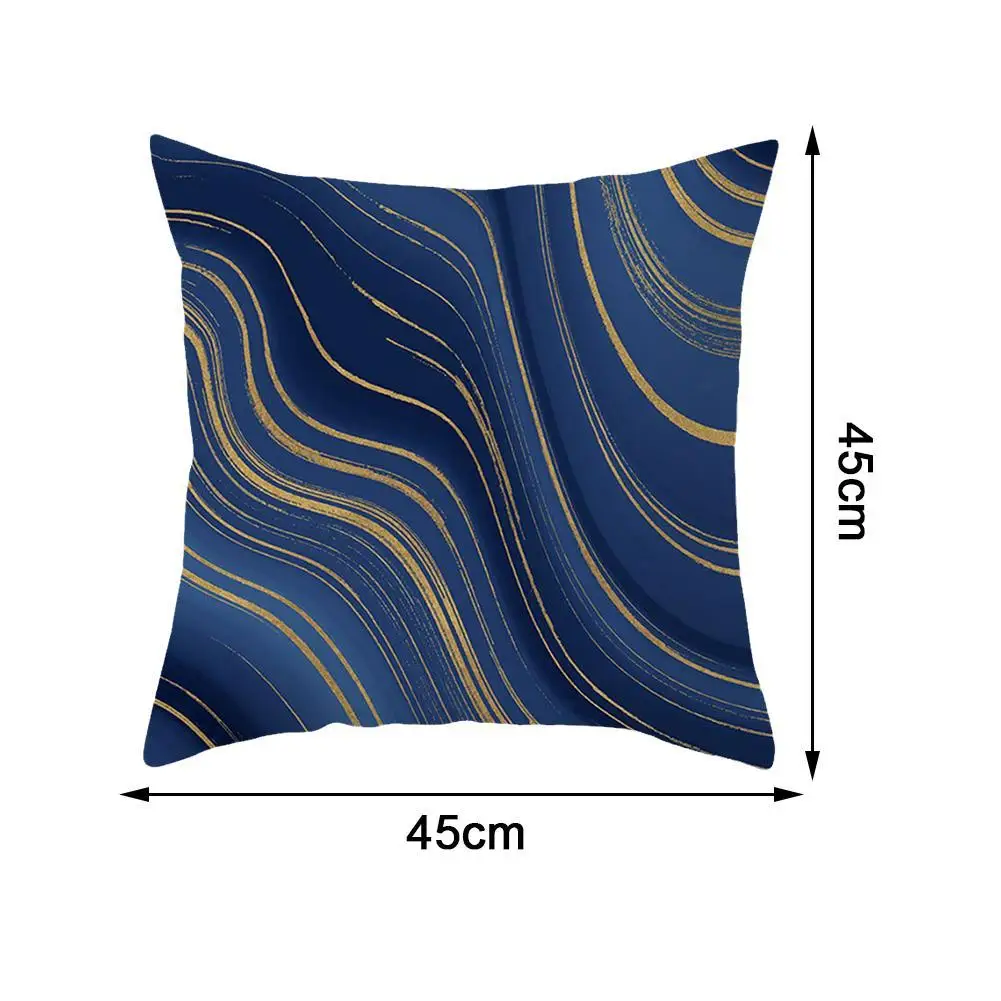 

Lake Blue Marble Geometric Sofa Cushion Cover Decorative Pillowcase Polyester Party Wedding Home Decor Pillowcover 45*45cm