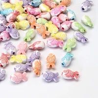 500g craft style flower animal acrylic beads mix color for pendant bracelet necklace kids jwelry diy making accessories