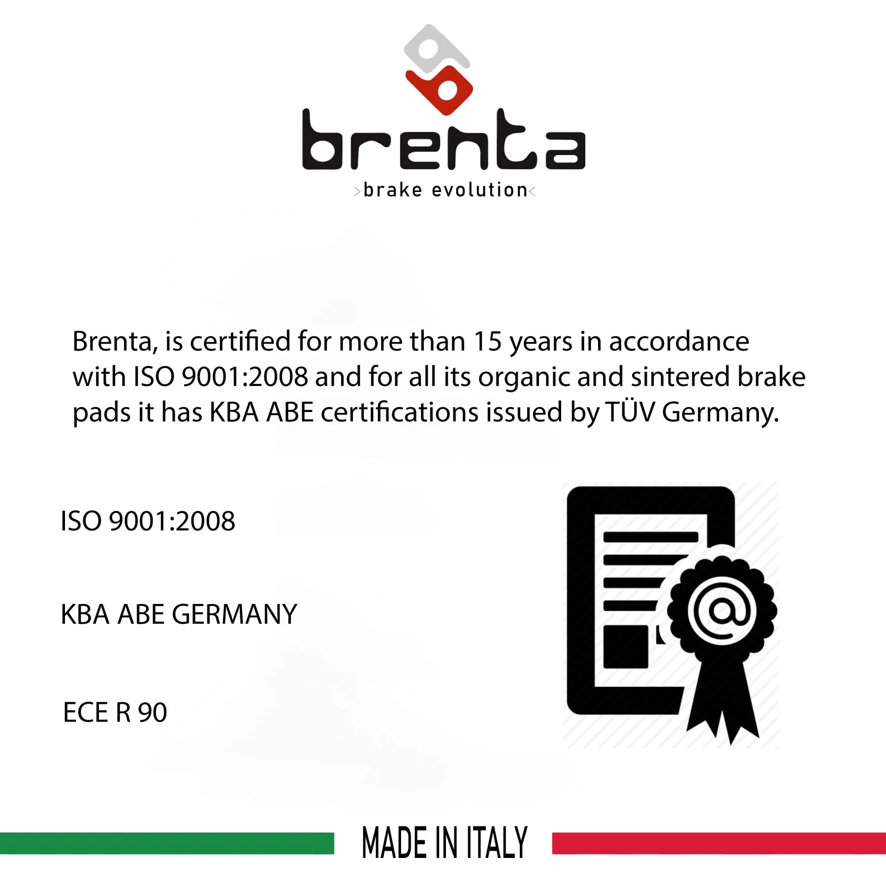 

Brenta FT3014-FA260 Motorcycle-Scooter Brake Disk Pad Organic for WK WK GTR 50 (2T) (2010-2014) (!! Rear!!)