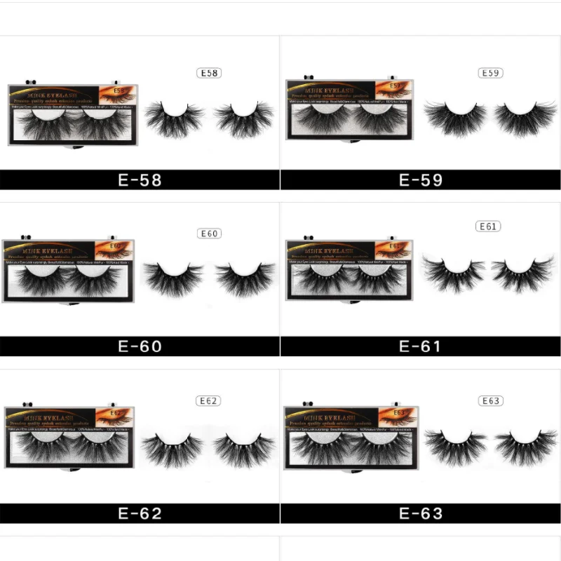 Накладные ресницы 25 мм оптовая продажа толстая полоса 3D норковые упаковка на