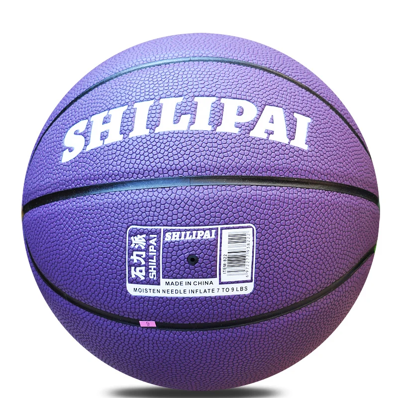 Good Quality Size 7 Standard Basketball Purple Wear-Resistant Control Well Feel Adult Students