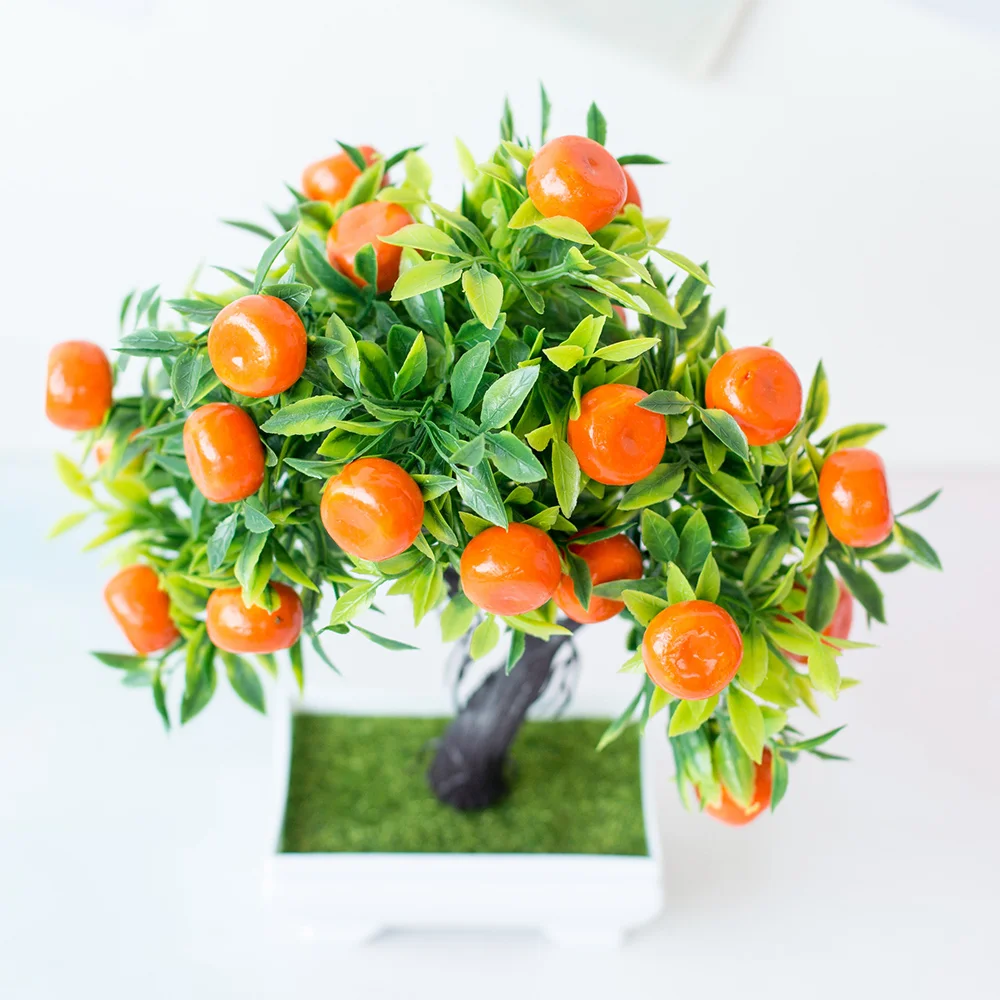 Simulation Orange Tree Artificial Plastic Home Decoration Fake Plant Fruit Lightweight Lifelike | Дом и сад