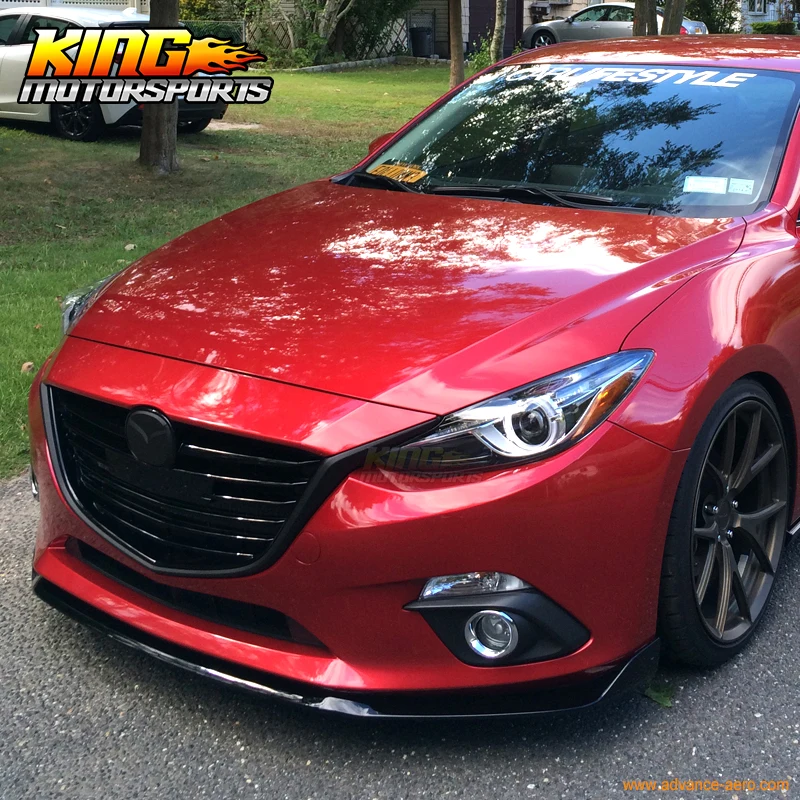Подходит для 14 15 16 Mazda 3 4Dr / 5Dr передний бампер спойлер-ABS Global БЕСПЛАТНАЯ доставка по