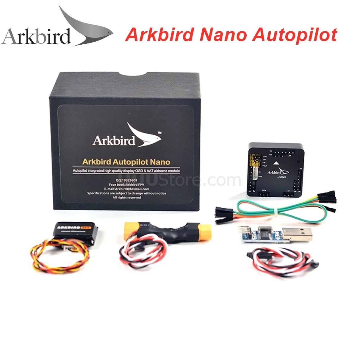 Контроллер полета нано автопилот Arkbird небольшой объем 15 2 г OSD ATT для