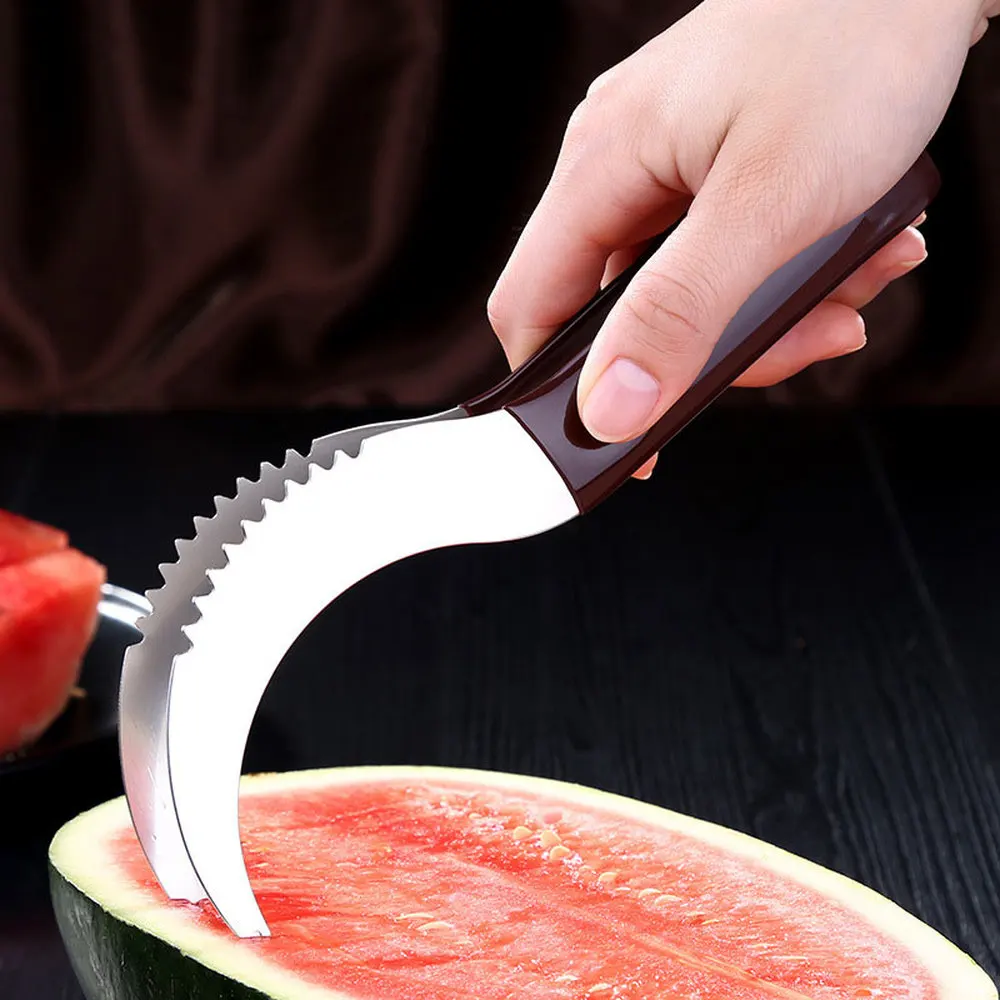 Арбузная ломтерезка и обслуживание идеально подходит для фруктов из нержавеющей