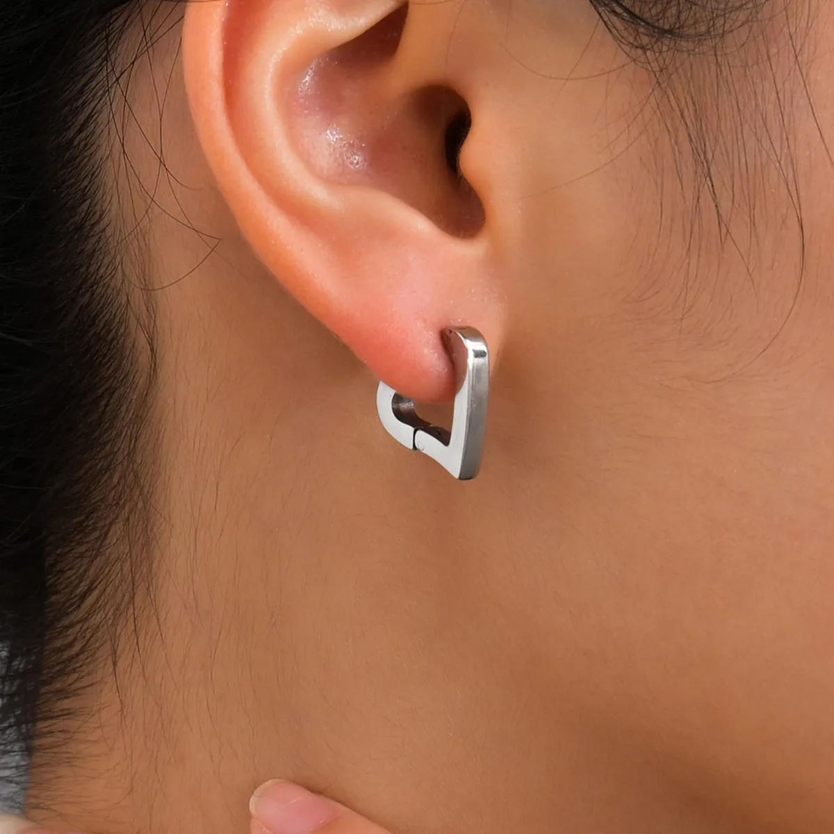 Серьги-гвоздики из титановой стали для мужчин и женщин уличные геометрические