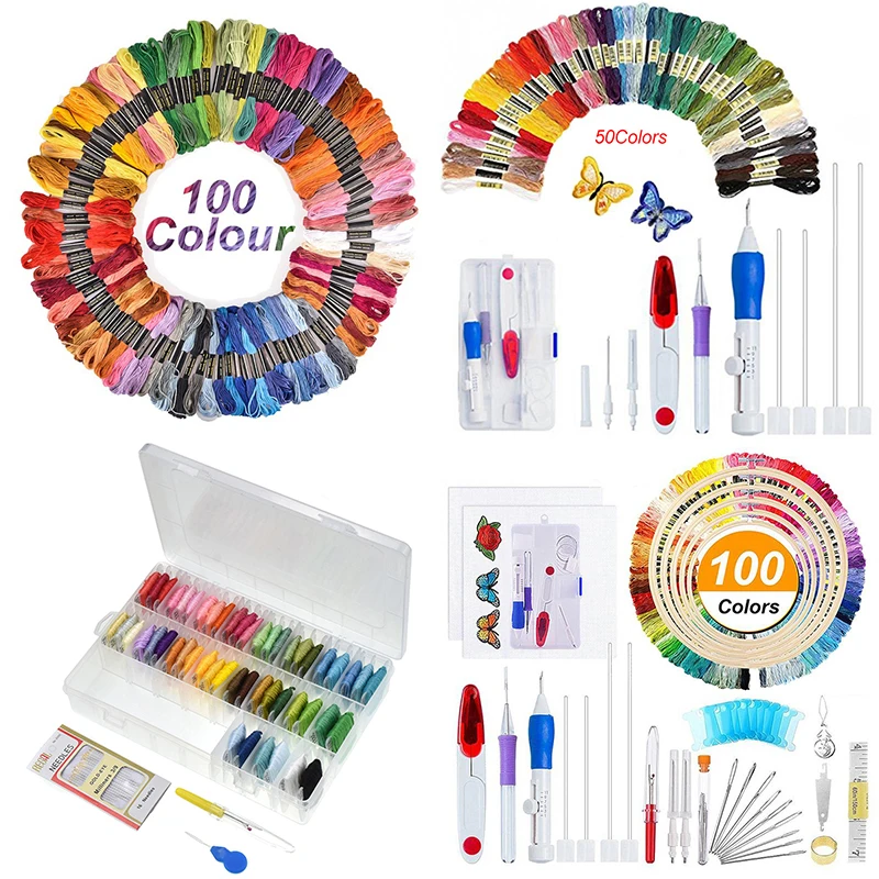 Магический набор игл для вышивания рукоделия нитки вышивки крестиком DIY