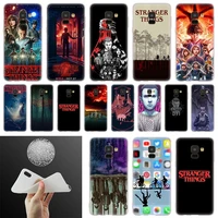 stranger things phone case for samsung galaxy a52 a32 a42 a12 a72 5g a50 a51 a70 a71 a21s a6 a7 a8 plus 2018 cover coque