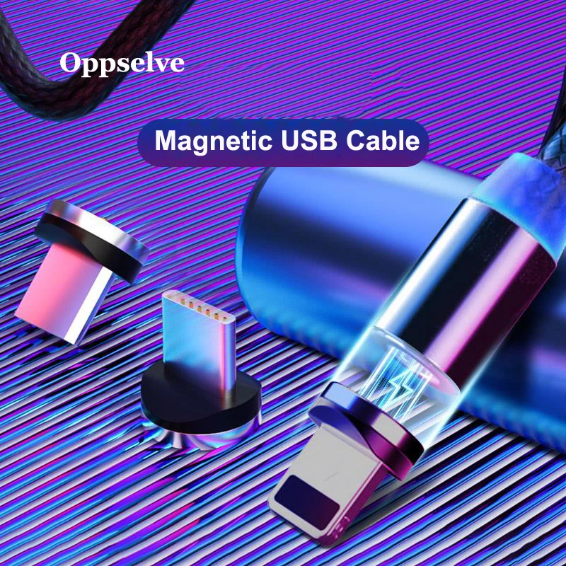 Магнитный кабель Oppselve Micro USB C адаптер для быстрой зарядки телефона магнитное