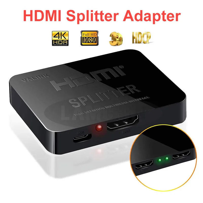 Разветвитель HDMI для ПК и ноутбука 1080P выход 1 в 2 | Мобильные телефоны аксессуары
