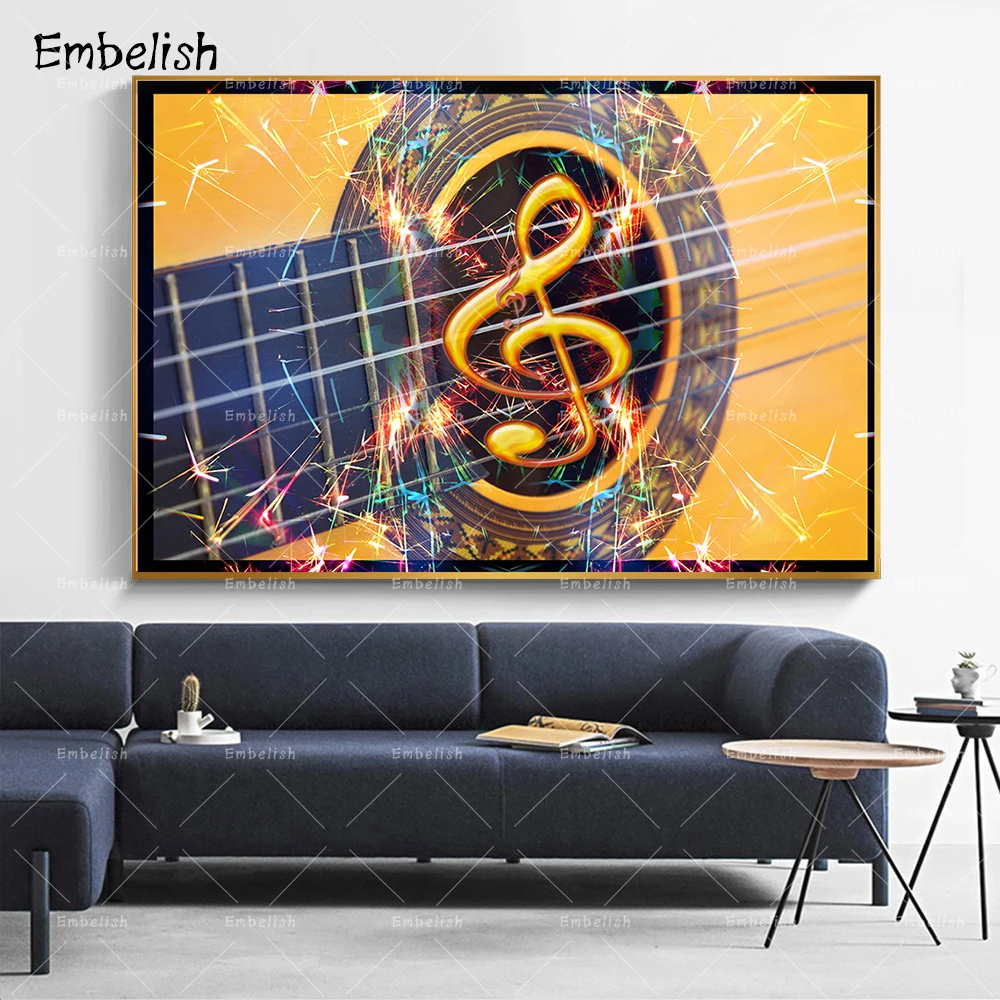 

Embelish 1 Pieces Music Note HD Print On Canvas Oil Paintings For Living Room Modern Home Decor Wall Art Pictures Bedroom Poster