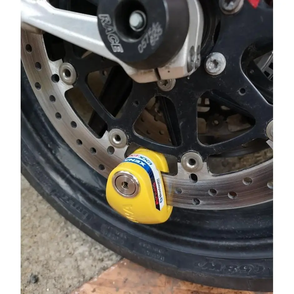 Замок на диск мотоцикла с сиреной Xena XX10 BLE|Защита от кражи| |