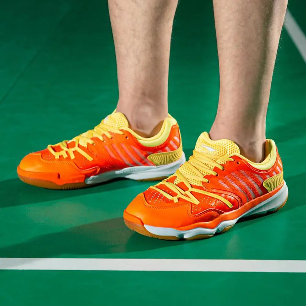 Мужские кроссовки для бадминтона Li Ning RANGER TD дышащая спортивная обувь с