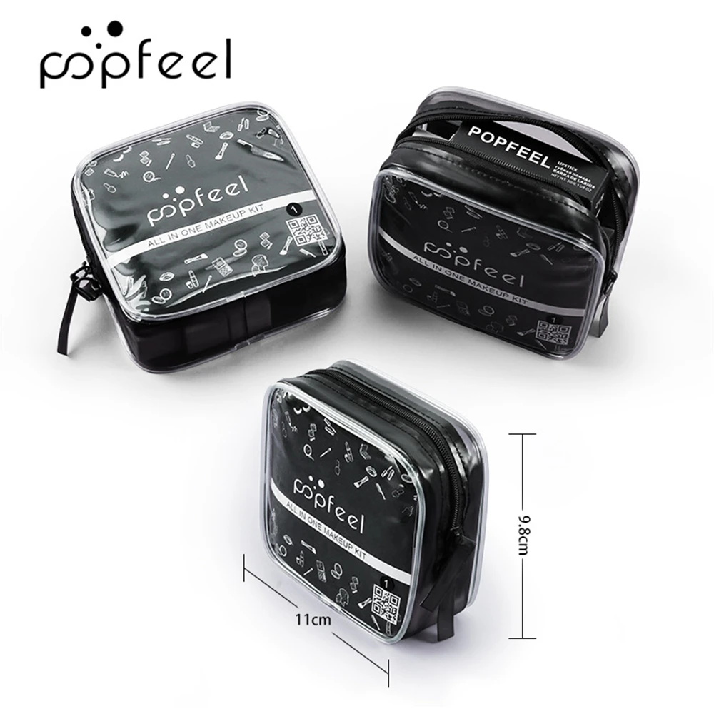 15 шт./компл. наборы для макияжа косметический набор тени век губная помада