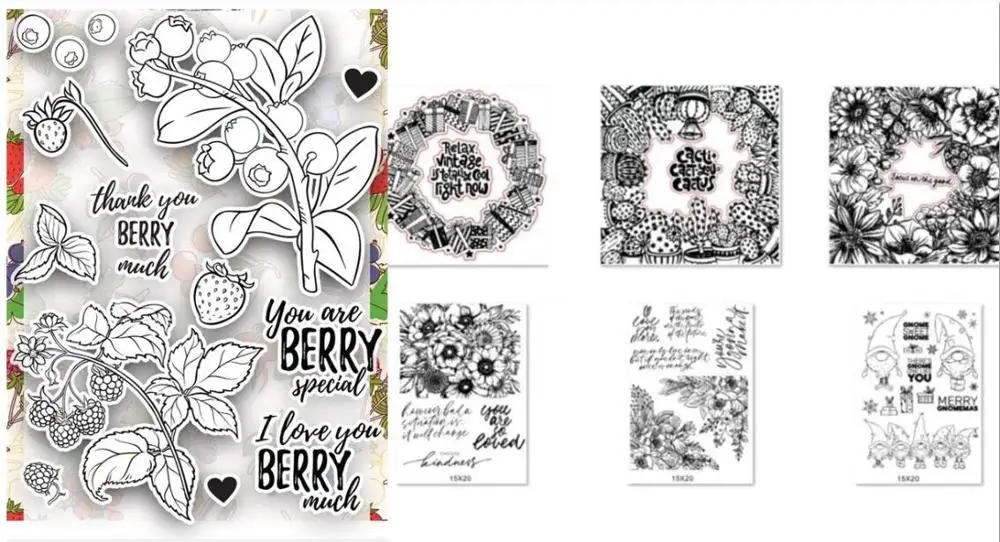 Прозрачный цветочный силиконовый штамп/печать для скрапбукинга DIY/альбом