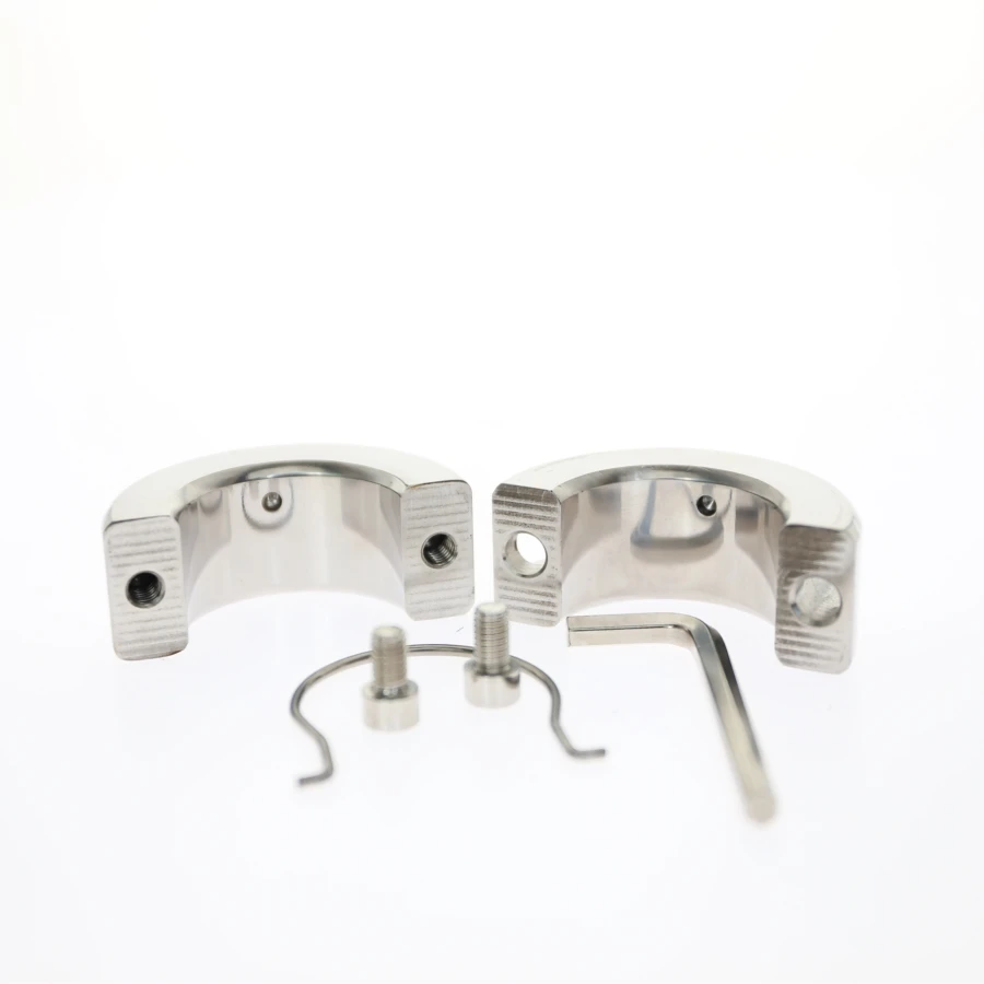 Extreme BDSM Stainless Steel latch Ball Stretcher Bondage Ball Scrotal