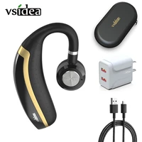 vsidea hanging ear headset wireless bluetooth headphone handsfree calling earbuds with 25hrs playback for business car driver