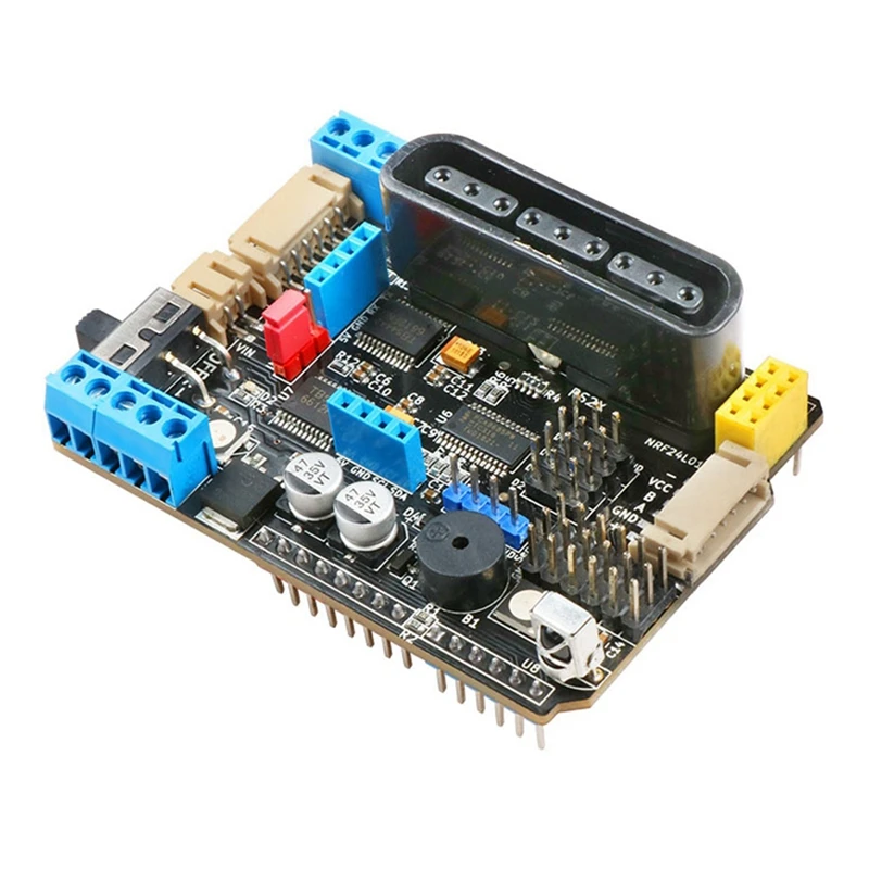 

Compatible with for Arduino R3 Four-Way Motor Driver Board for PS2 Bluetooth Smart Car Robot Arm TB6612FNG