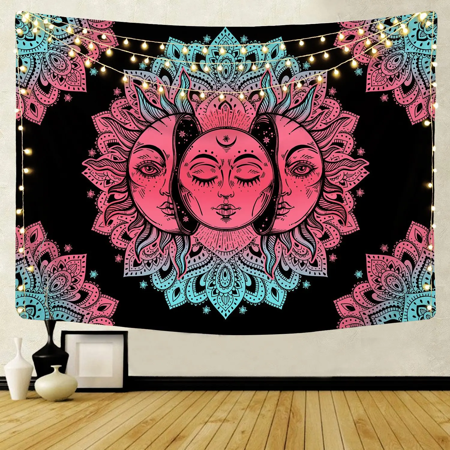 

Tapestry Big Psychedelic Mushroom Wall Hanging Room Decor Bedroom Hippie Tapestry Wall Mandala Tapestry