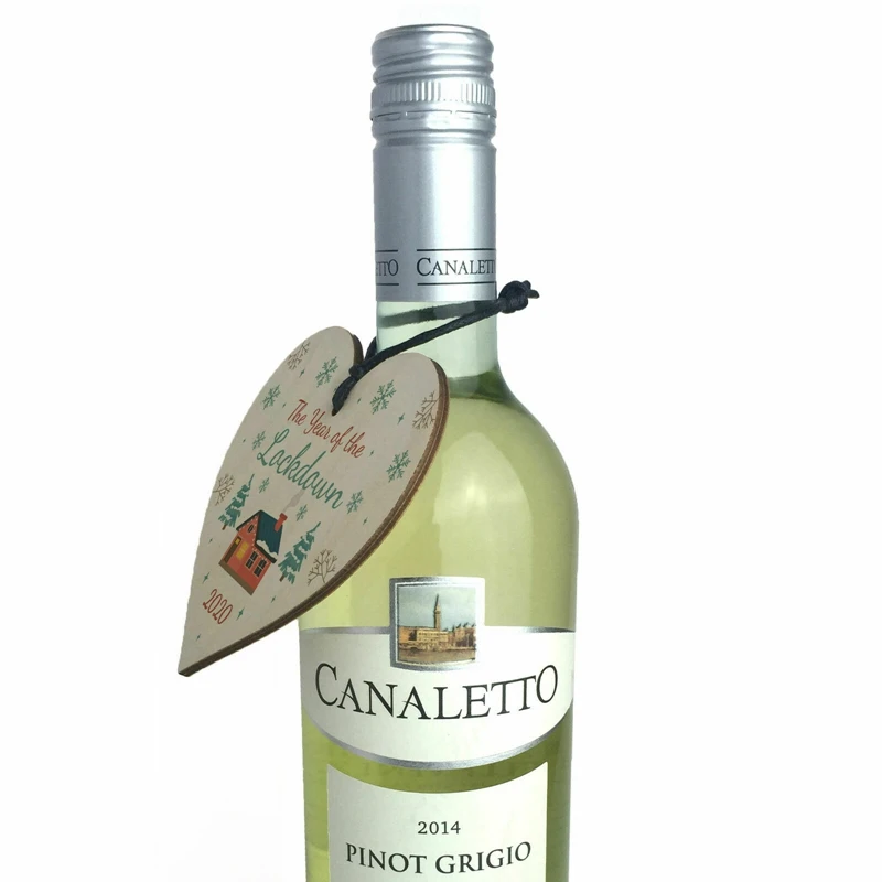 Год блокировки 2021 Деревянная Рождественская елка украшения фон с изображением