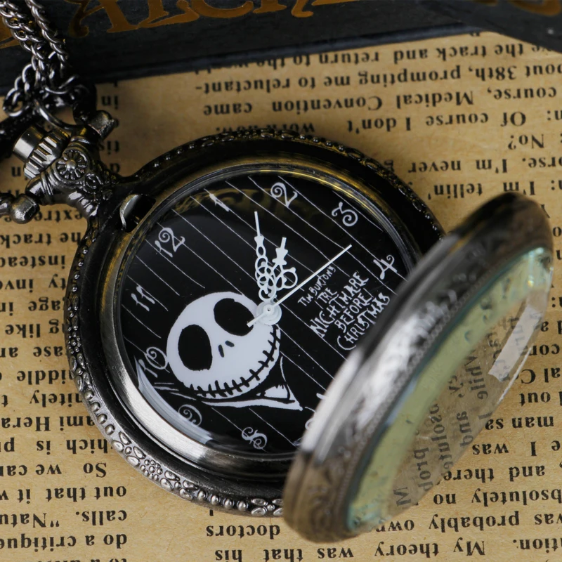 Рождественские карманные часы Джек Скеллингтон Тим Бёртон Детская Подвеска