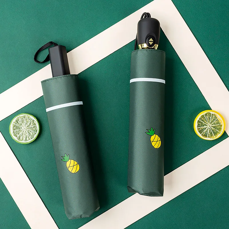 Прозрачный зонт в Корейском стиле милый виде маленького ананаса автоматический