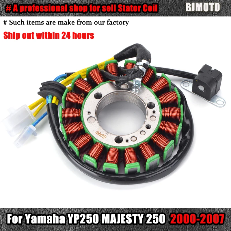 

Stator Coil Comp For Yamaha YP250 YP 250 MAJESTY 250 2000-2007 2006 2005 2004 2003 2002 2001 5GM-81410-00-00 Magneto Statorcoil