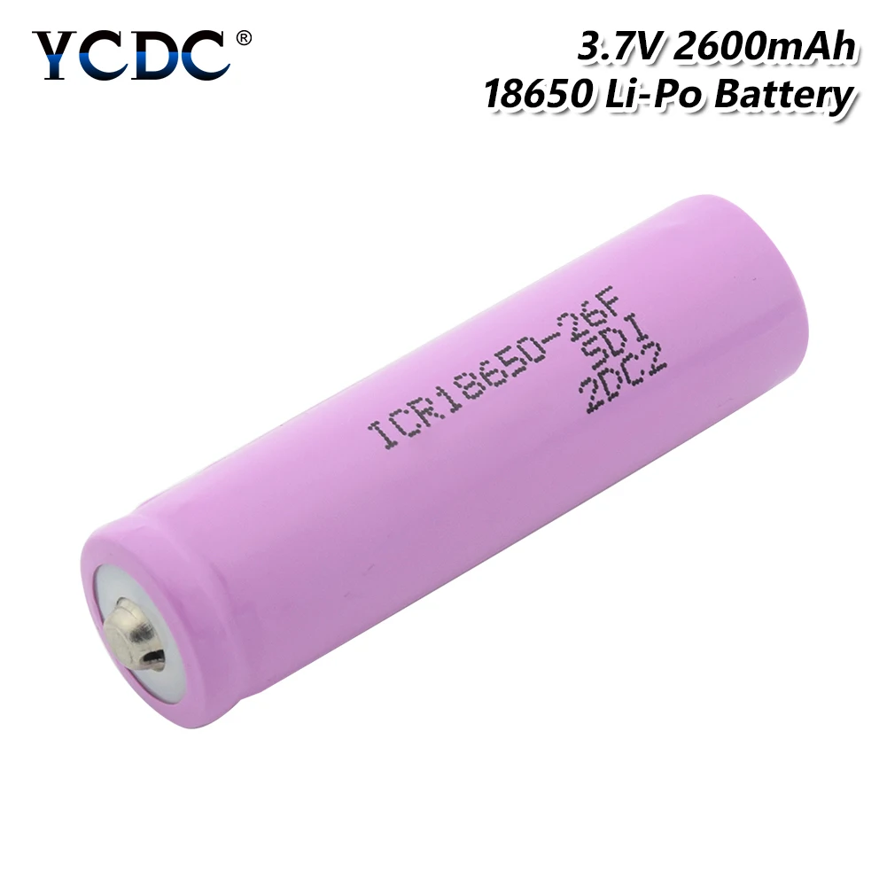 1/2/4 шт. Новый розовый 3 7 в ICR 18650 26F литий ионный аккумулятор 65x18 мм фонарь внешний