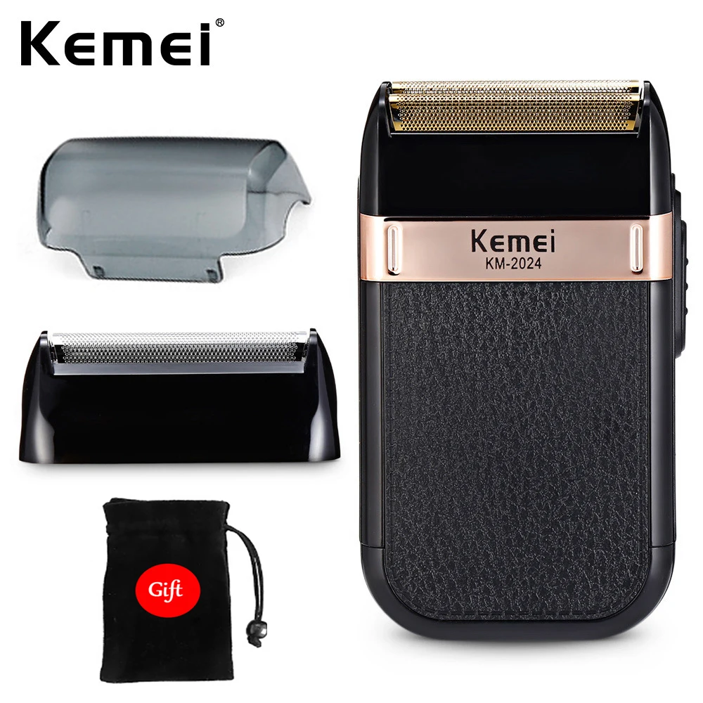 KM-2024 Kemei новая USB перезаряжаемая возвратно-поступательная двойная сетчатая