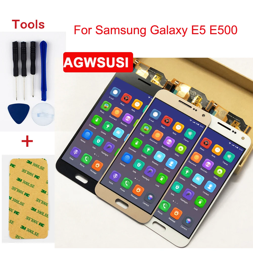 Для Samsung Galaxy E5 E500 E500F E500H E500M Полный ЖК дисплей панель монитор + сенсорный экран