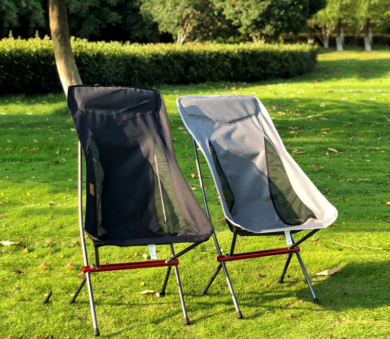 저렴한 야외 접이식 의자 높이 조정 단색 달 의자, 휴대용 캠핑 낚시 의자 레저 옥스포드 천 비치 의자 LD726