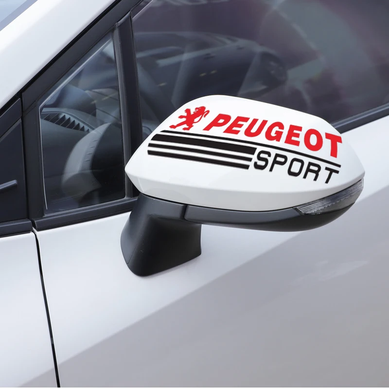2 шт. декоративные наклейки на зеркало заднего вида для Peugeot 308 408 508 RCZ 208 3008
