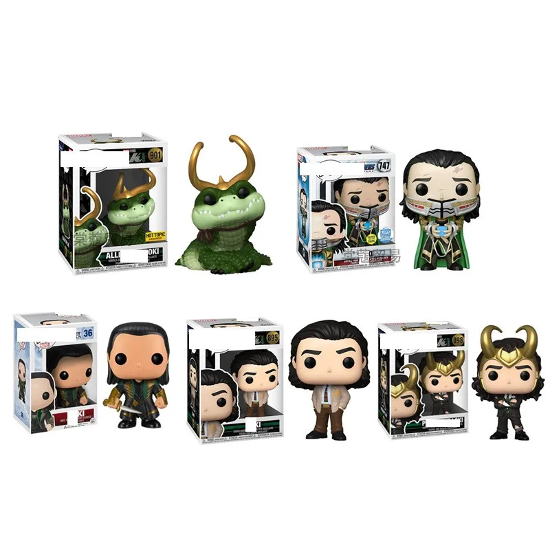 

Поп-фигурка из серии «Мстители Диснея», фигурка из аниме «Loki», мини-кукла, игрушки, детская Коллекционная модель, украшение, рождественский ...