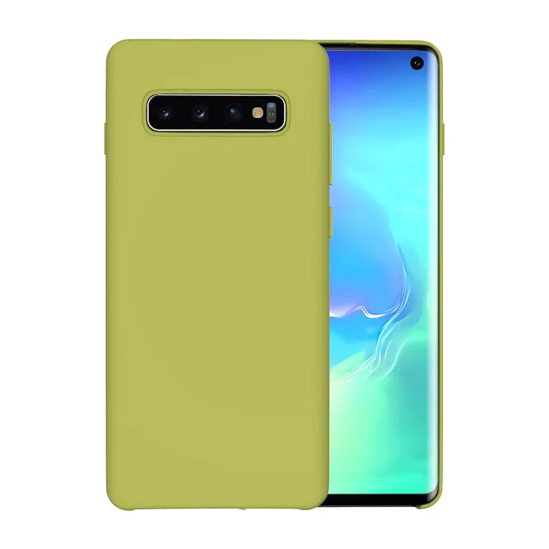 Yellow greed Чехол для samsung Galaxy S10 5G для samsung S8 S9 S10 Note 10 Plus 5G Note 8 9 10 S10 мягкий жидкий силиконовый чехол для телефона - Цвет: Yellow greed
