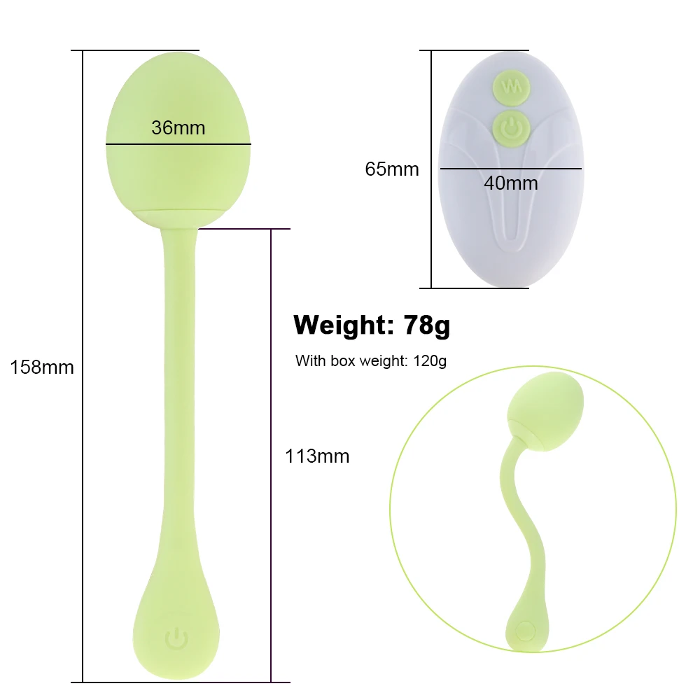 Вибратор Kegel вибрационная Анальная пробка с пультом дистанционного управления 7