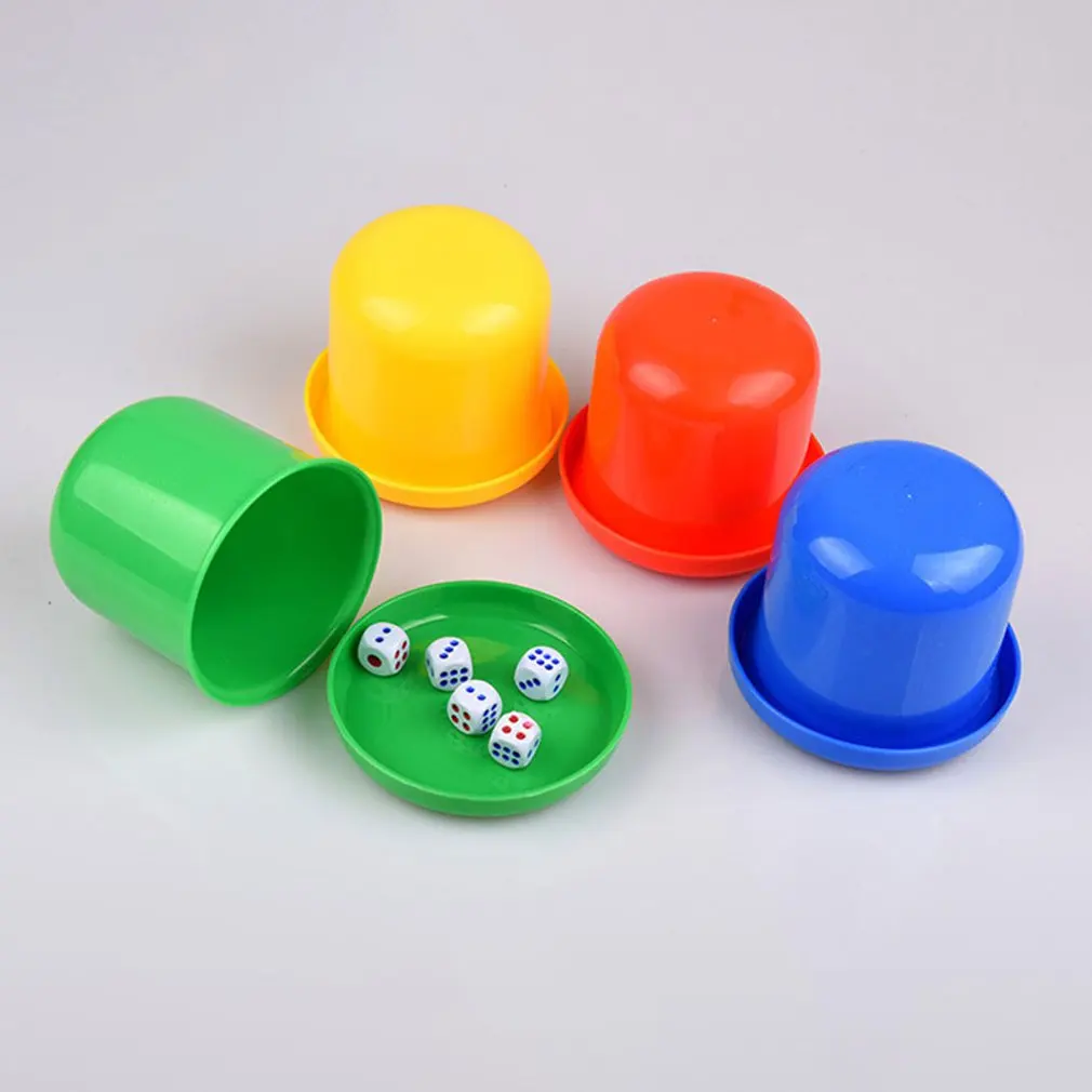 

Thickened Bottom Sifting Bar Pub Games Combination Color Screen Cup Thickening Tap Dice Cup Set