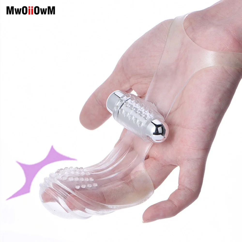 Вибратор MwOiiOwM на палец для стимуляции точки G и клитора секс игрушки женщин