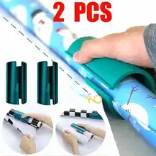 2 шт. скользящий резак для оберточной бумаги Рождественский подарок Режущий инструмент