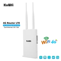 kuwfi 4g wifi router european wireless routers unlocked cat4 150mbps cpe for ip camera with sim card and rj45 port